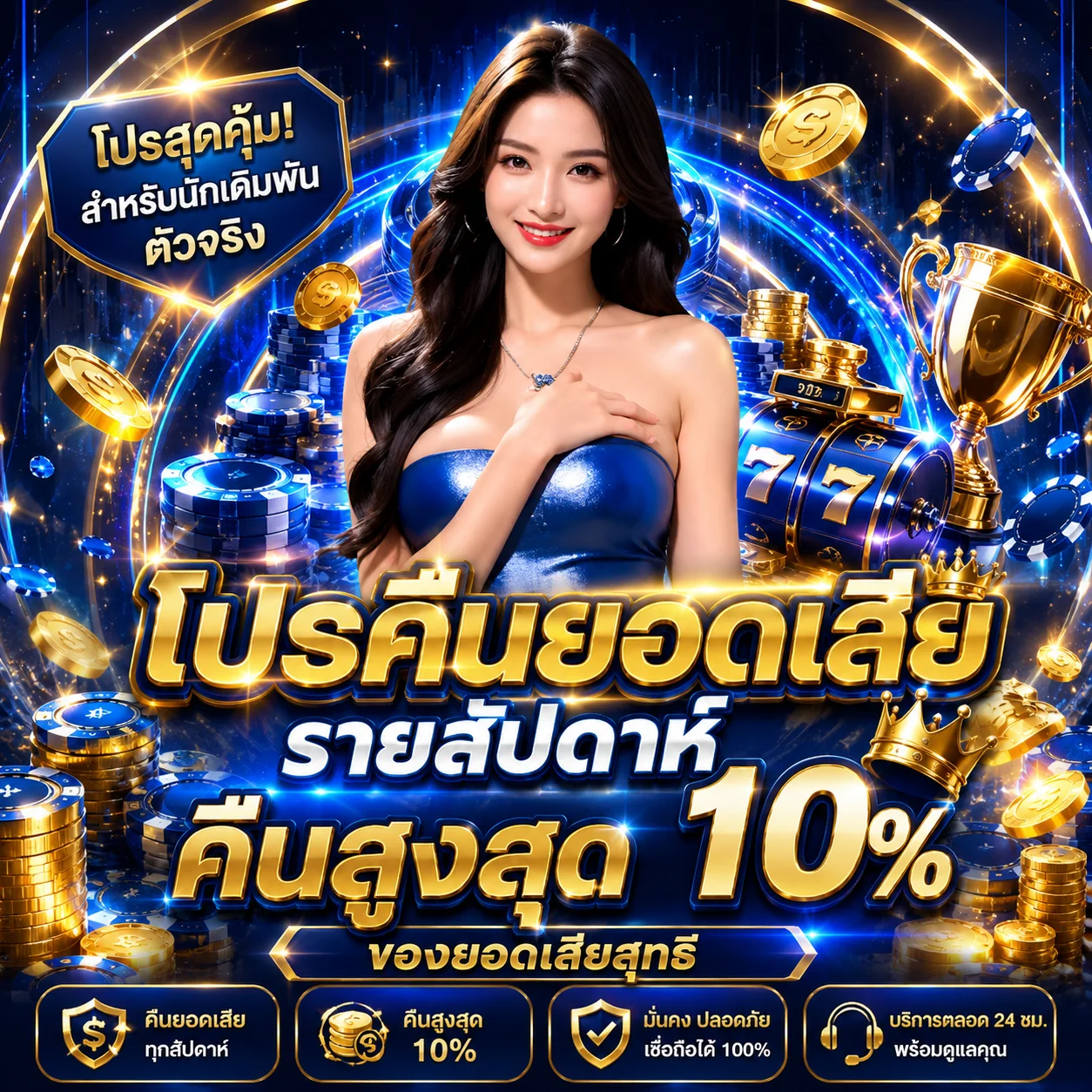 	โปรคืนยอดเสียรายสัปดาห์ 5% ของ BM789	 qykds	