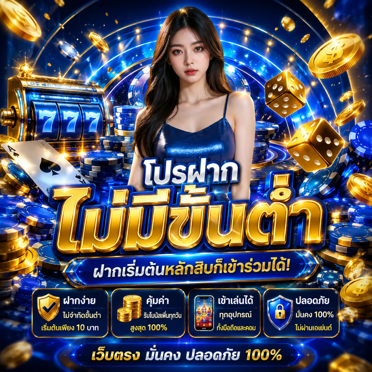 โปรฝากรายวัน BM789 รับโบนัสเพิ่ม 10% ทุกยอดฝาก